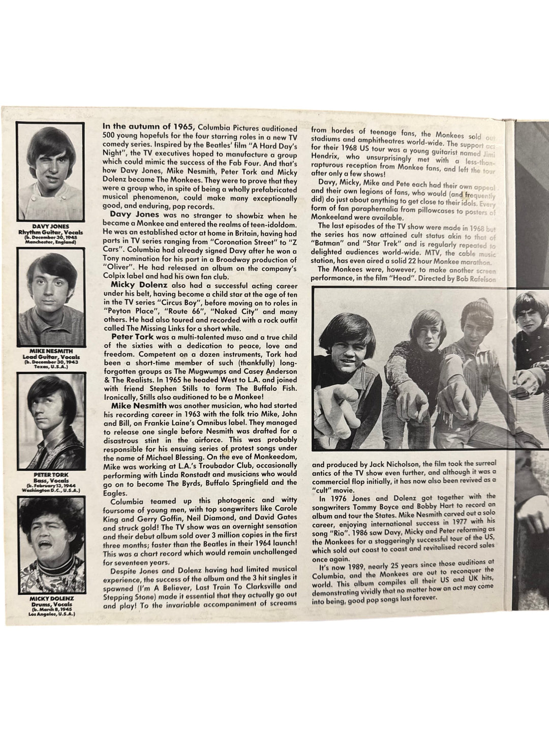 The Monkees Greatest Hits Vinyl Record - Think Vintage