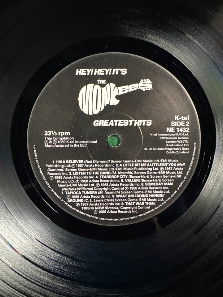 The Monkees Greatest Hits Vinyl Record - Think Vintage