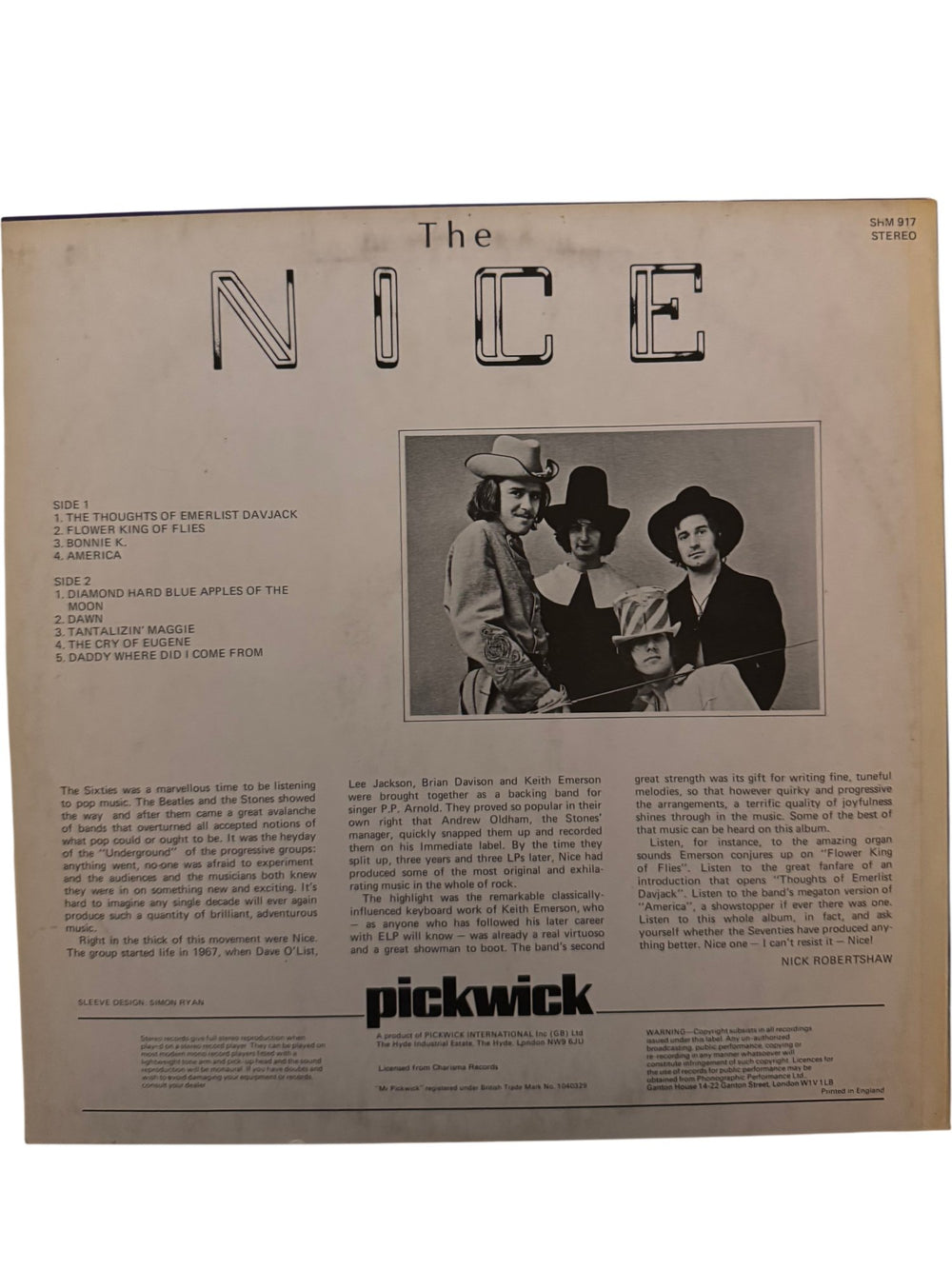 The Nice America Vinyl Record - Good - Think Vintage ltd