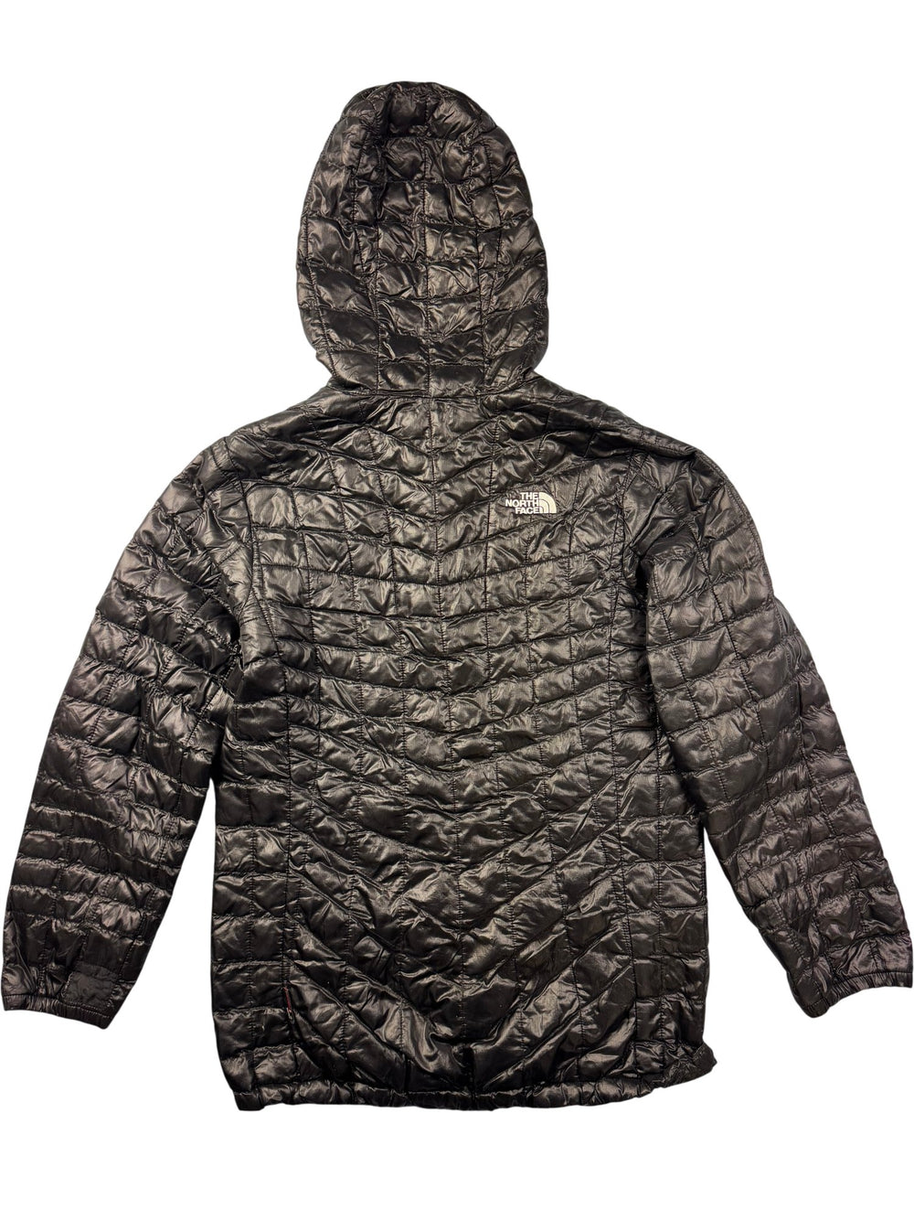 The North Face Black Hooded Puffer Jacket - S - Think Vintage ltd