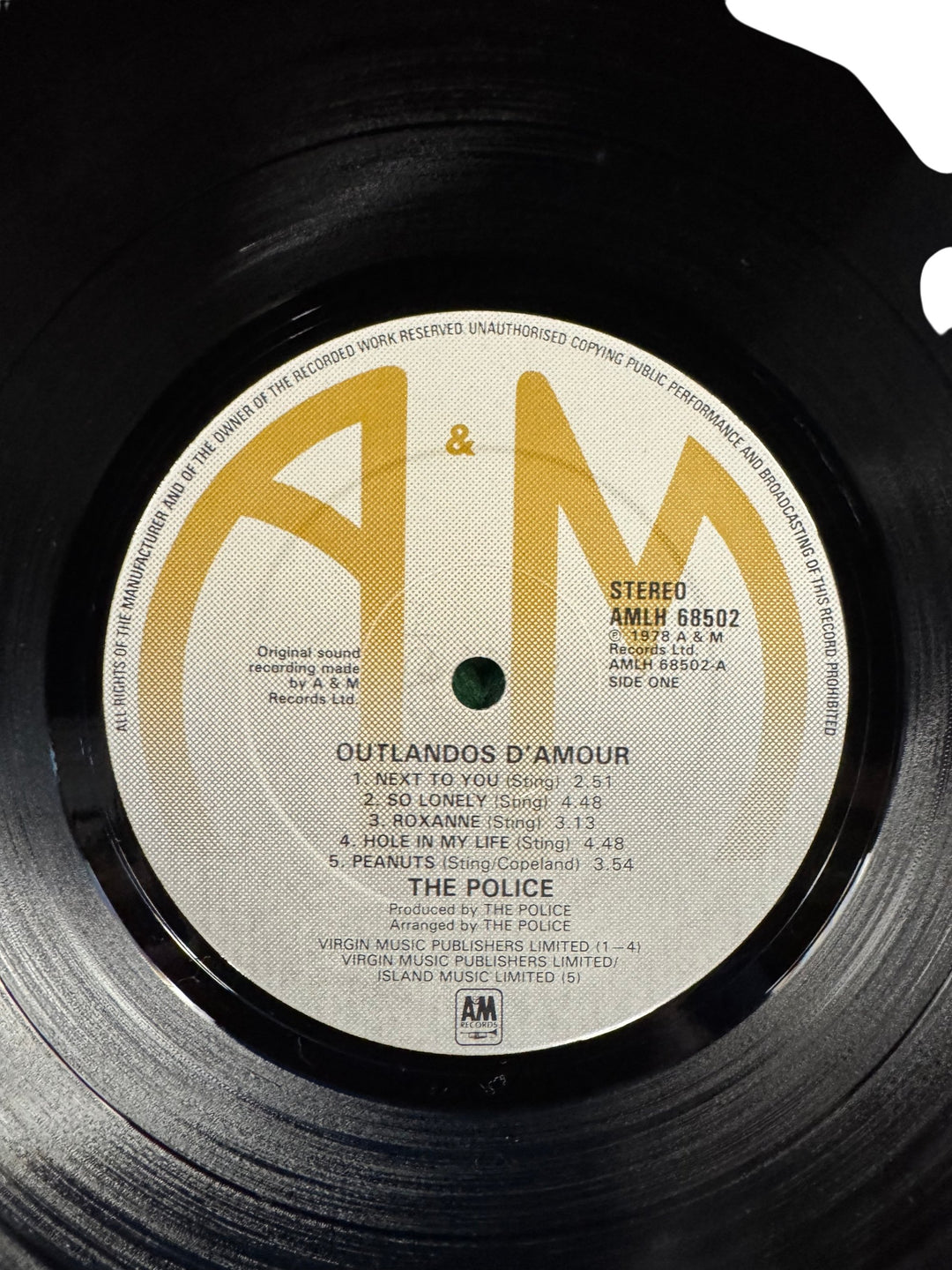 The Police Outlandos d'Amour Vinyl Record - Think Vintage