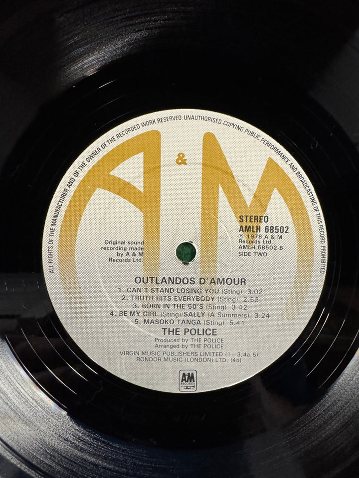 The Police Outlandos d'Amour Vinyl Record - Think Vintage