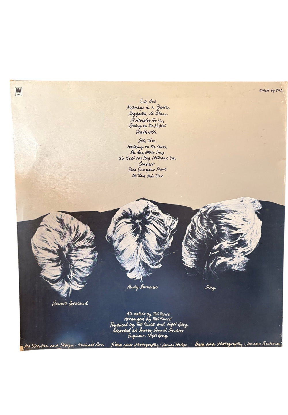 The Police Regatta de Blanc Vinyl Record - Fair - Think Vintage ltd