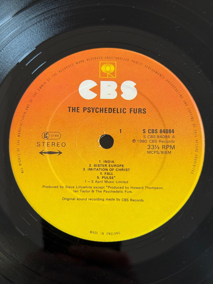 The Psychedelic Furs Self-Titled Vinyl Album
