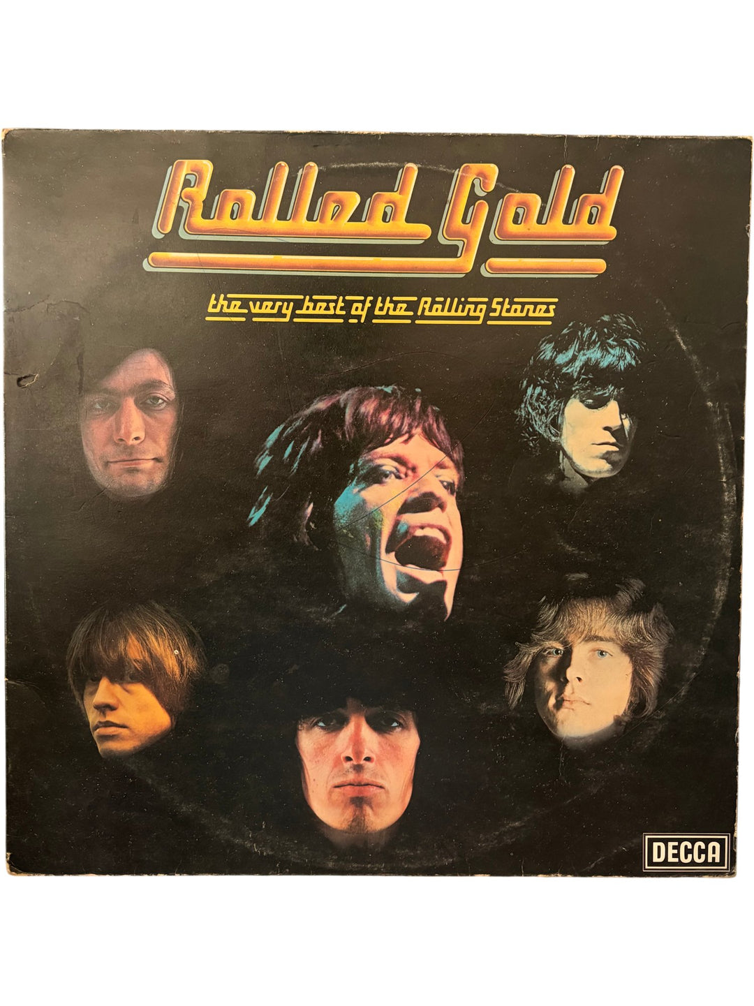 The Rolling Stones Rolled Gold Vinyl Album - Fair - Think Vintage ltd