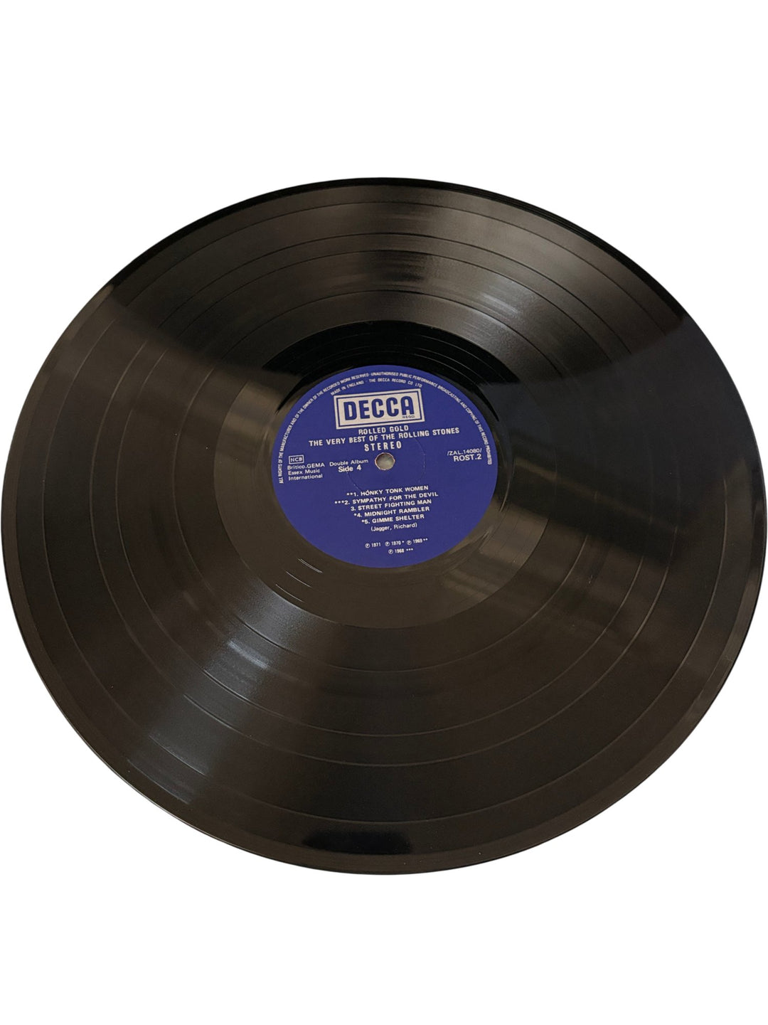 The Rolling Stones Rolled Gold Vinyl Album - Fair - Think Vintage ltd