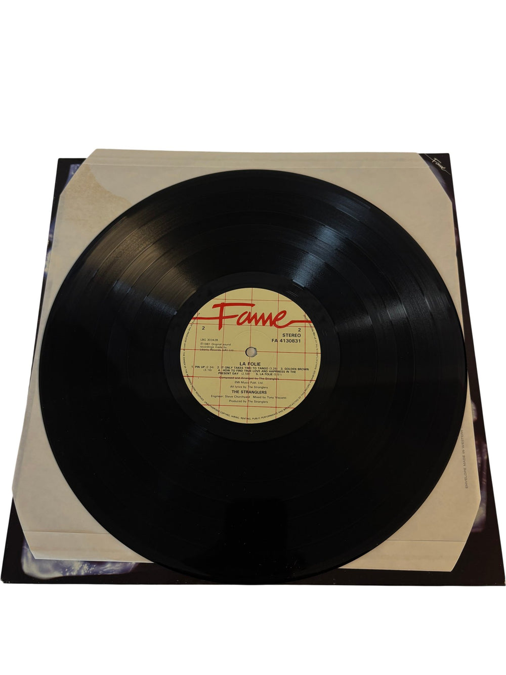 The Stranglers La Folie Vinyl Record - Think Vintage ltd