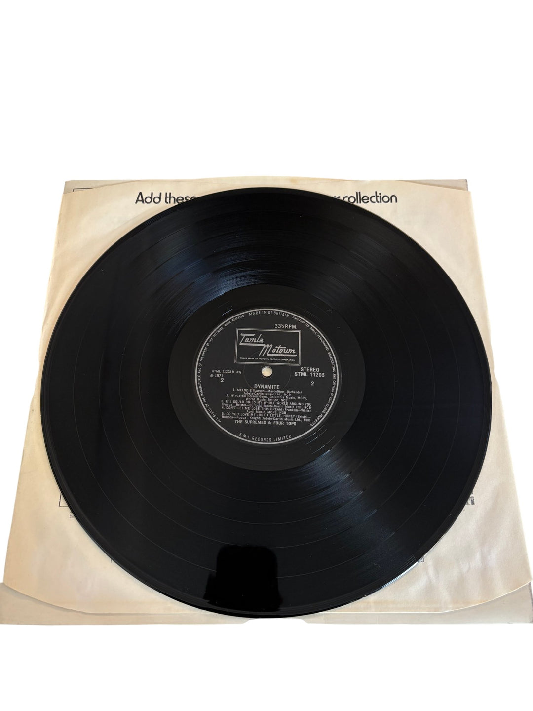 The Supremes & The Four Tops Dynamite Vinyl - Very Good - Think Vintage ltd