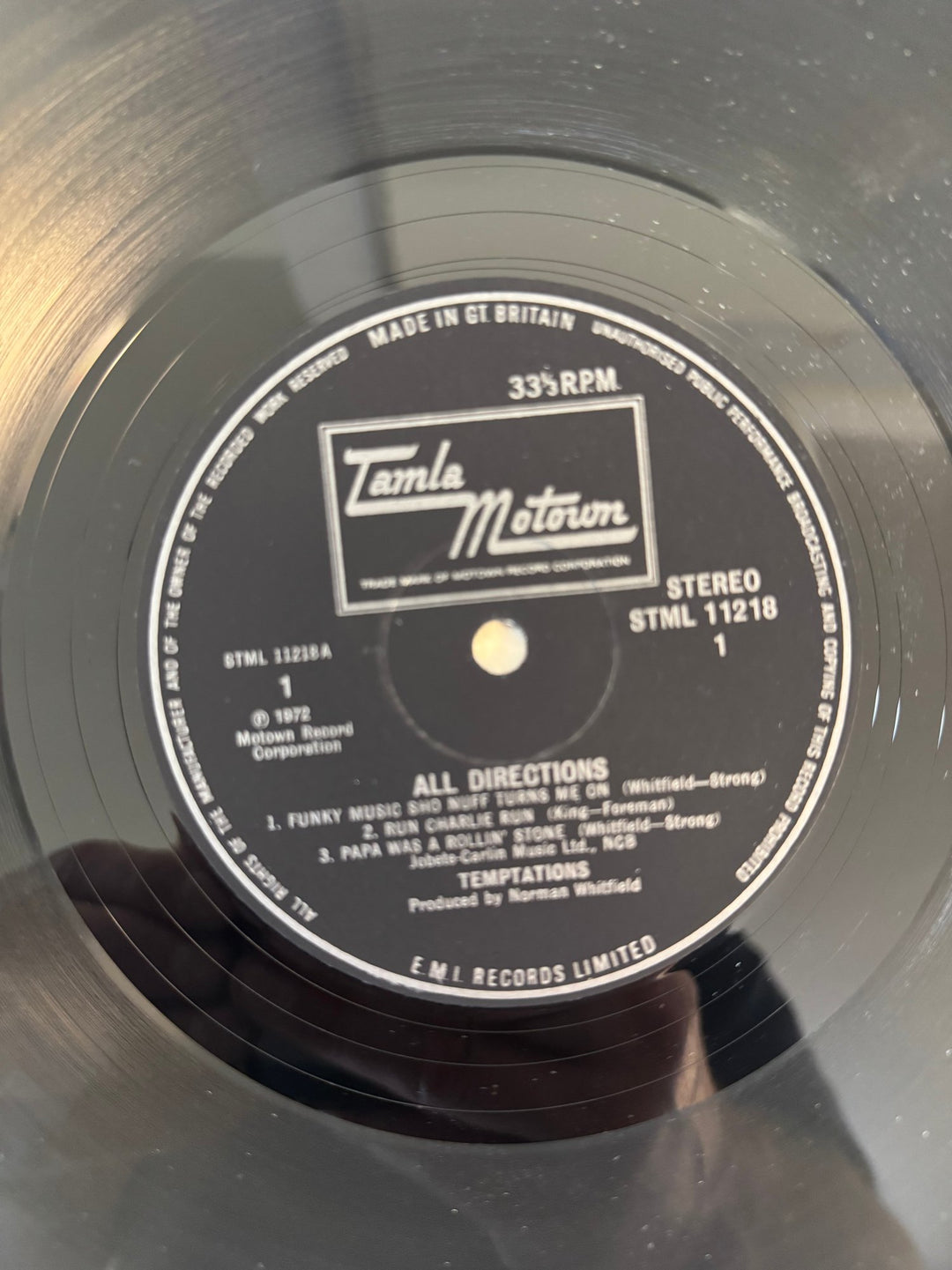 The Temptations All Directions Album - Think Vintage ltd