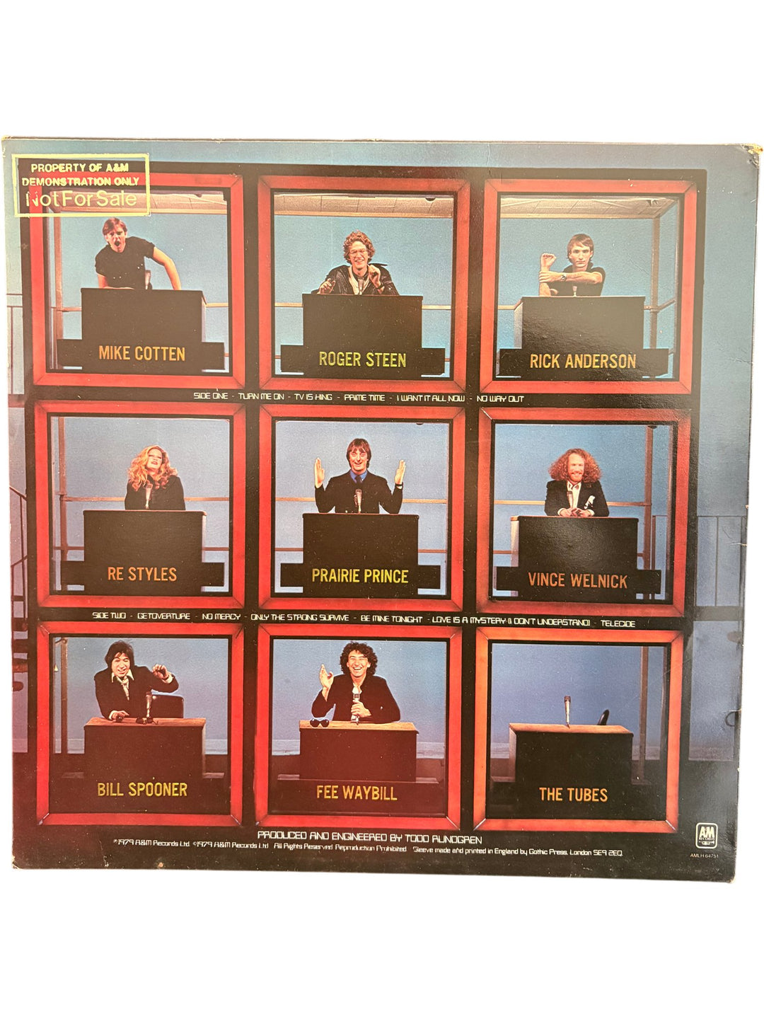 The Tubes Remote Control Album - Good - Think Vintage ltd