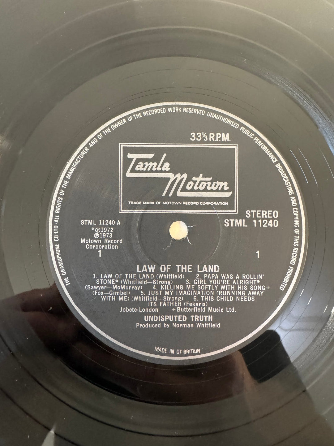 The Undisputed Truth Law Of The Land Vinyl - Think Vintage ltd
