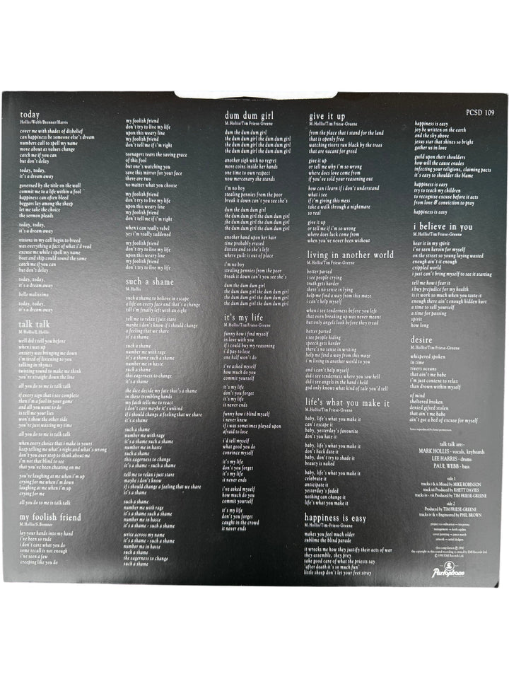 The Very Best Of Talk Talk Natural History Vinyl - Think Vintage