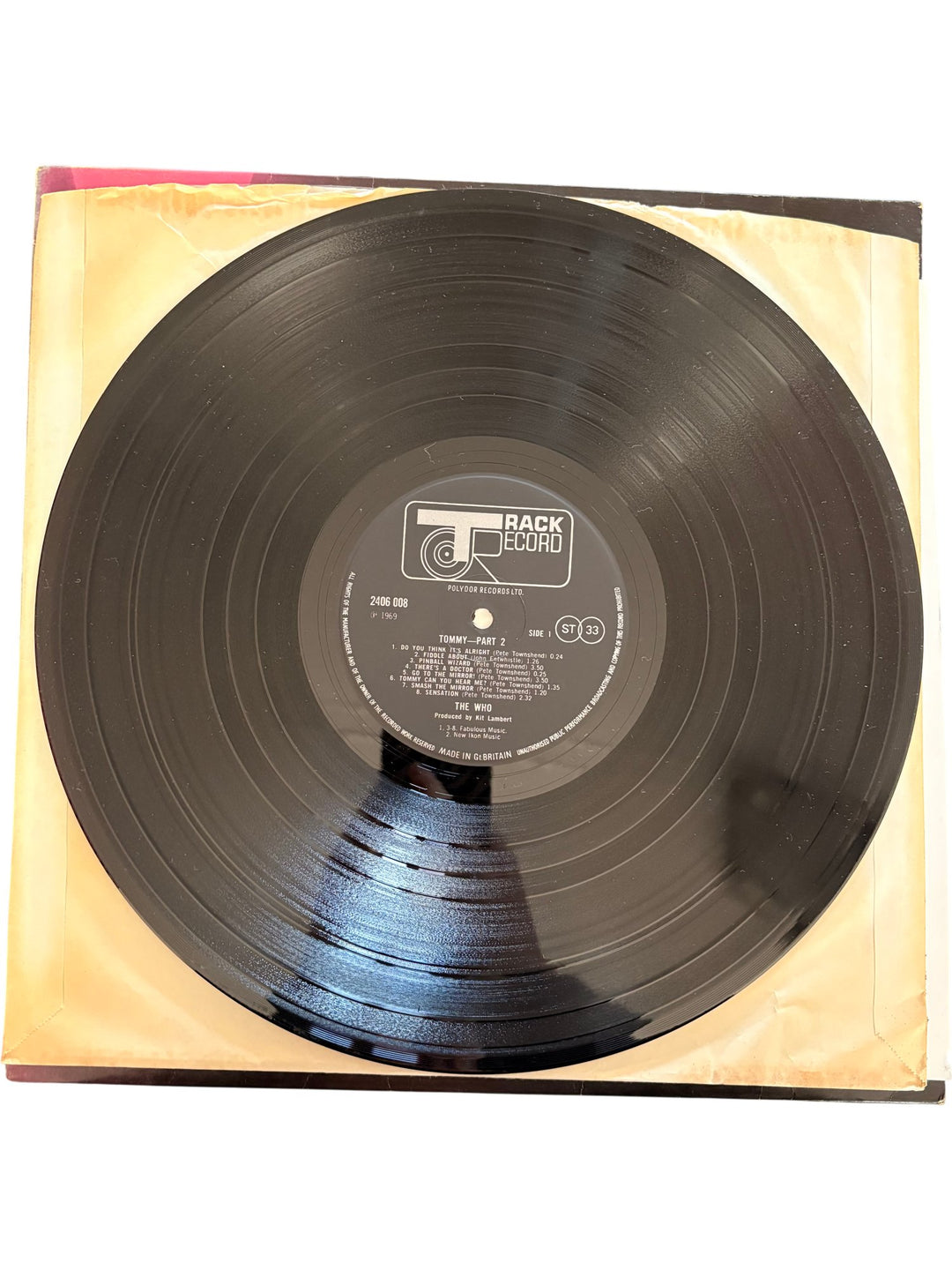 The Who Tommy Part Two Vinyl Record - Good - Think Vintage ltd