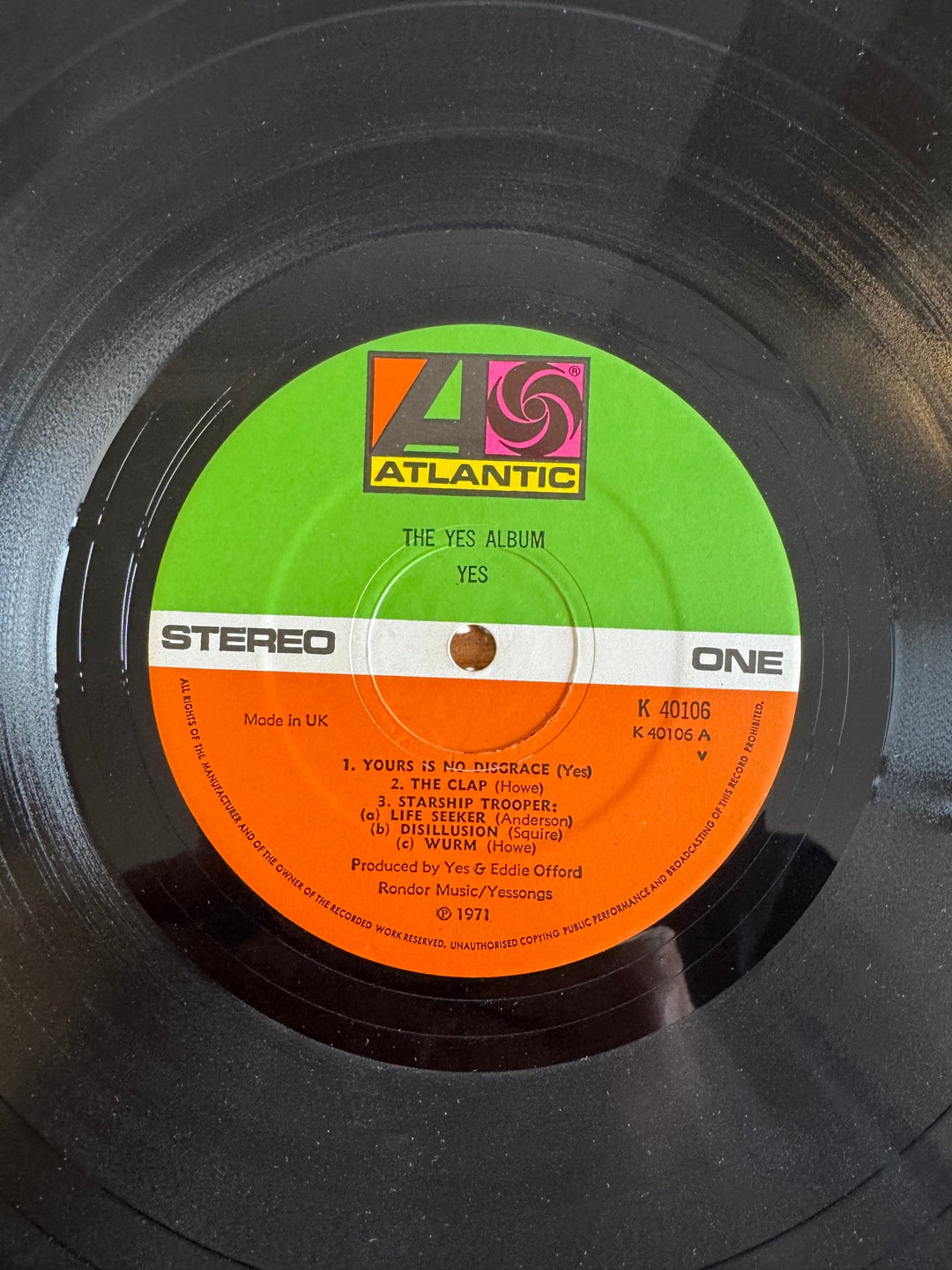 The Yes Album Vinyl LP - Fair - Think Vintage ltd