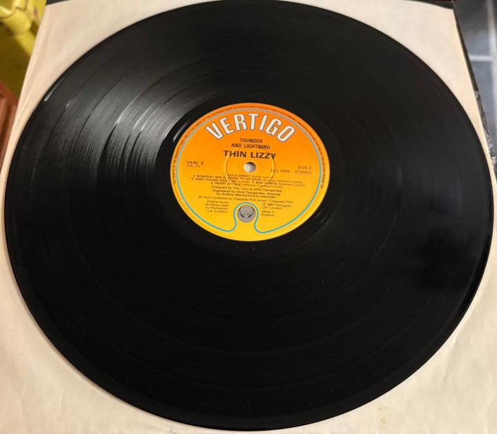 Thin Lizzy Thunder and Lightning Vinyl - Good - Think Vintage ltd