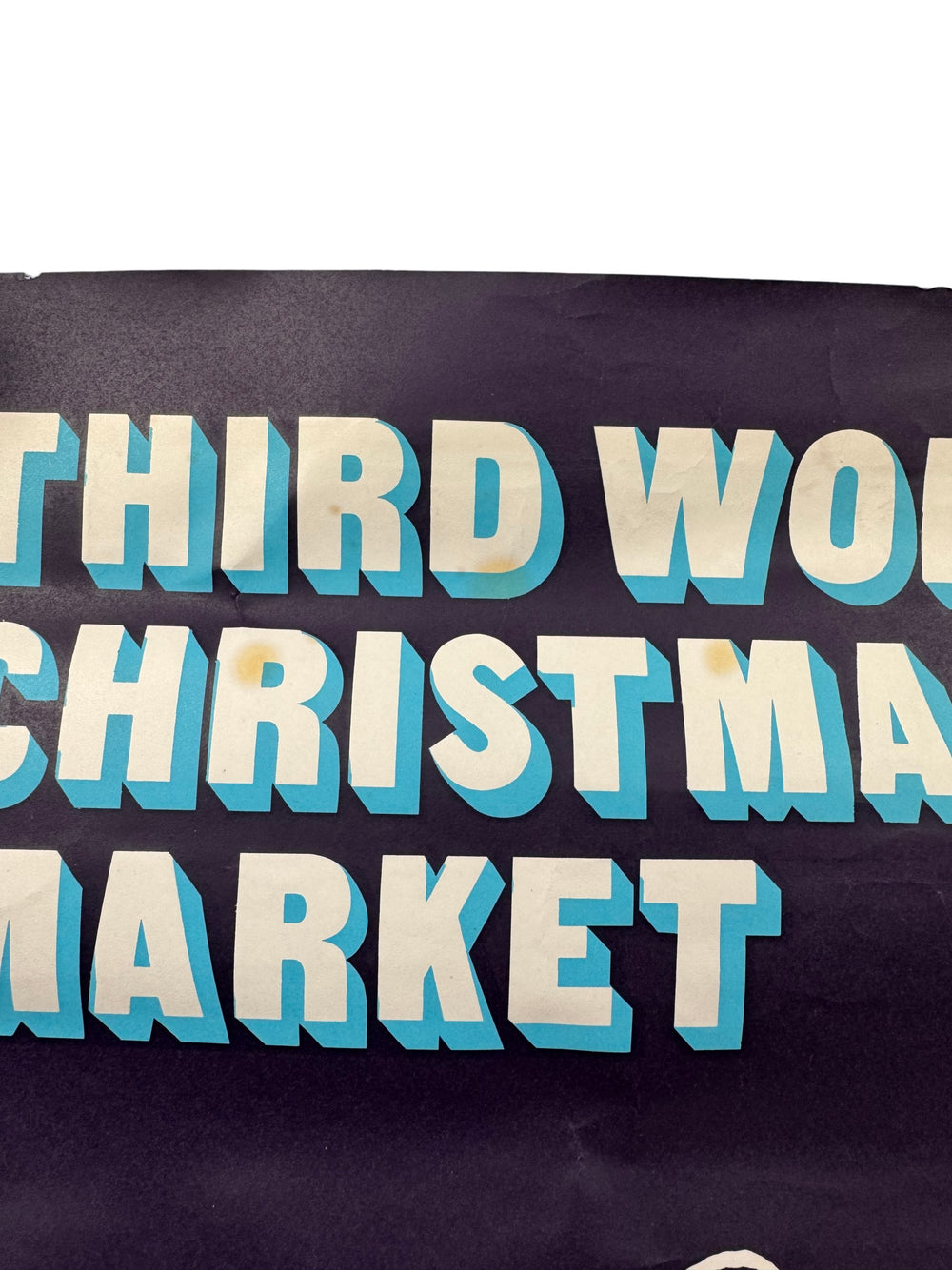 Third World Christmas Market Poster Belinda Lyon Design - Think Vintage