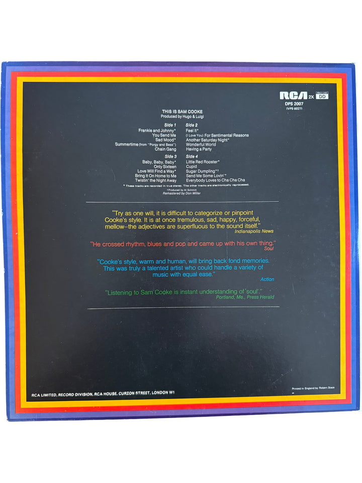 This Is Sam Cooke 1970s Vinyl Record Set - Good - Think Vintage ltd