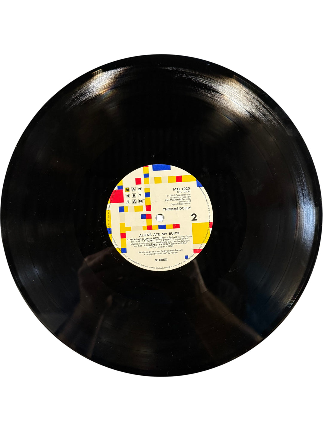 Thomas Dolby Aliens Ate My Buick Vinyl - Think Vintage ltd