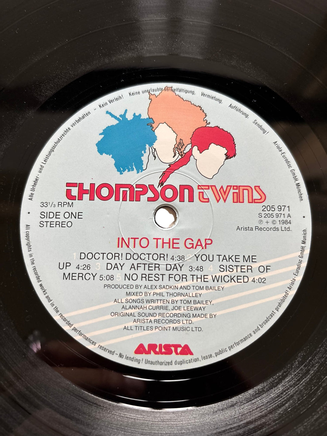 Thompson Twins Album 'Into The Gap' Vinyl Record - Good - Think Vintage ltd