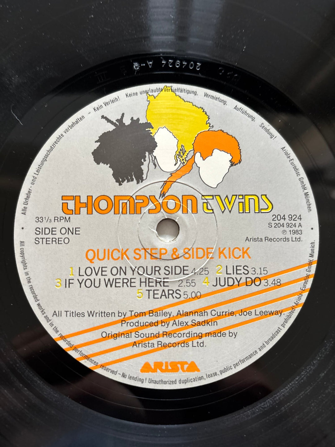 Thompson Twins Quick Step & Side Kick Vinyl - Good - Think Vintage ltd