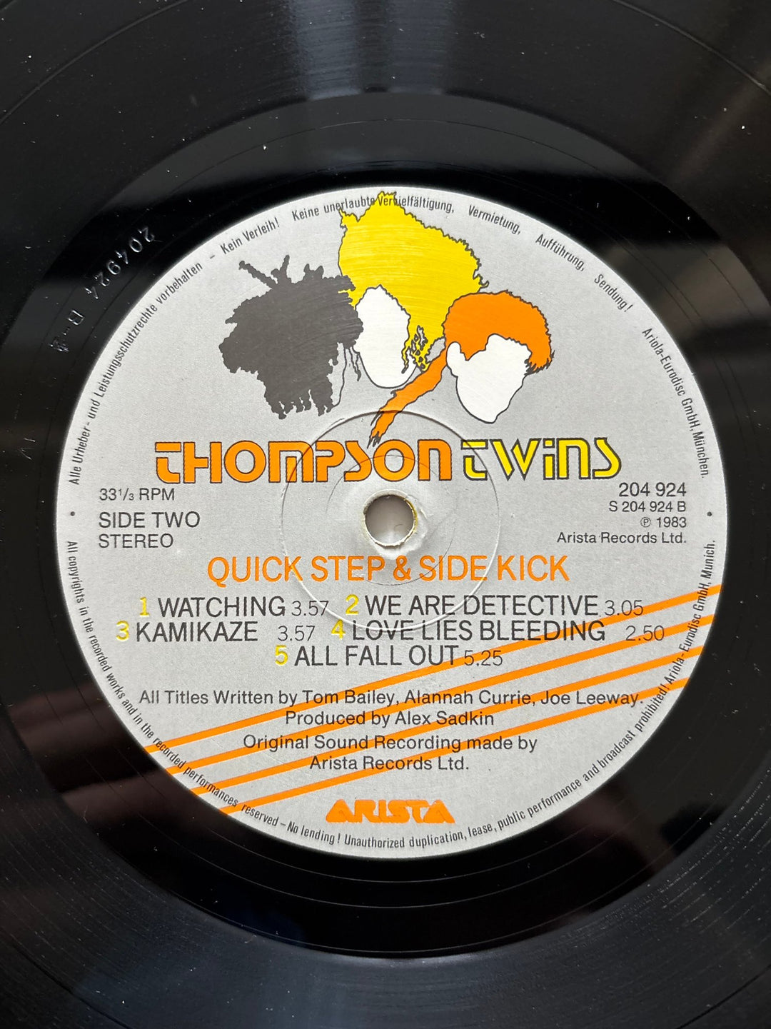 Thompson Twins Quick Step & Side Kick Vinyl - Good - Think Vintage ltd