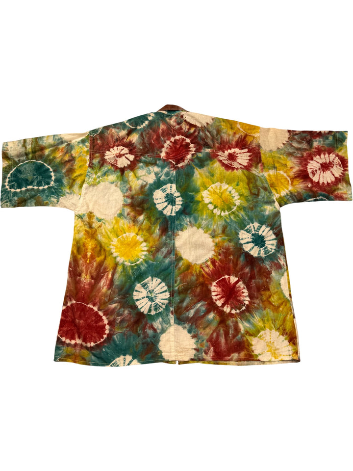 Tie-Dye Short Sleeved Shirt - XL - Think Vintage Online Ltd