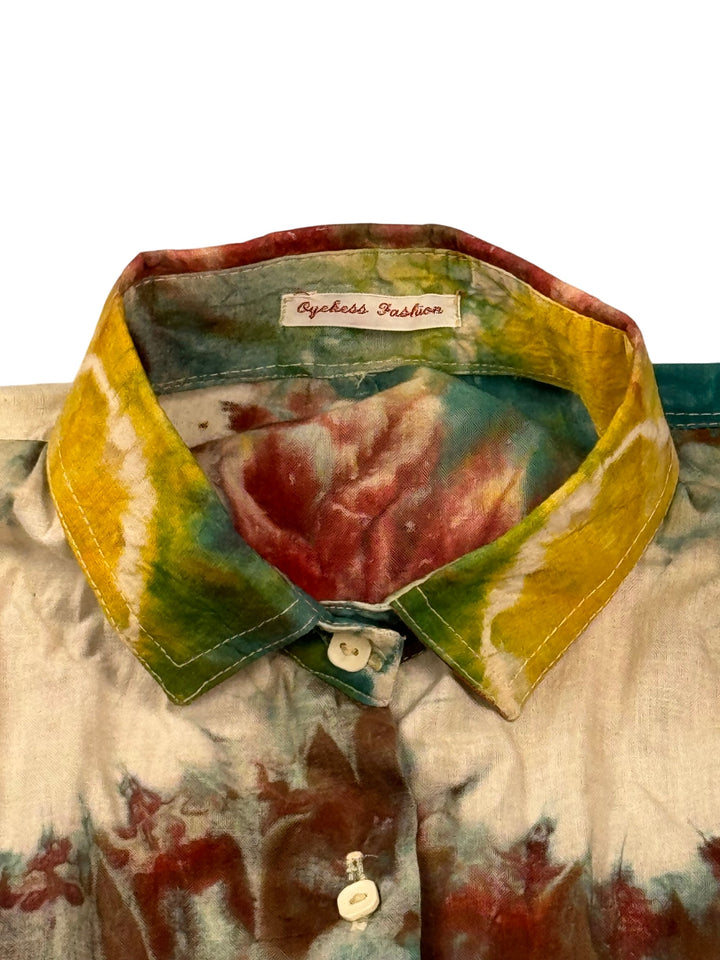 Tie-Dye Short Sleeved Shirt - XL - Think Vintage Online Ltd