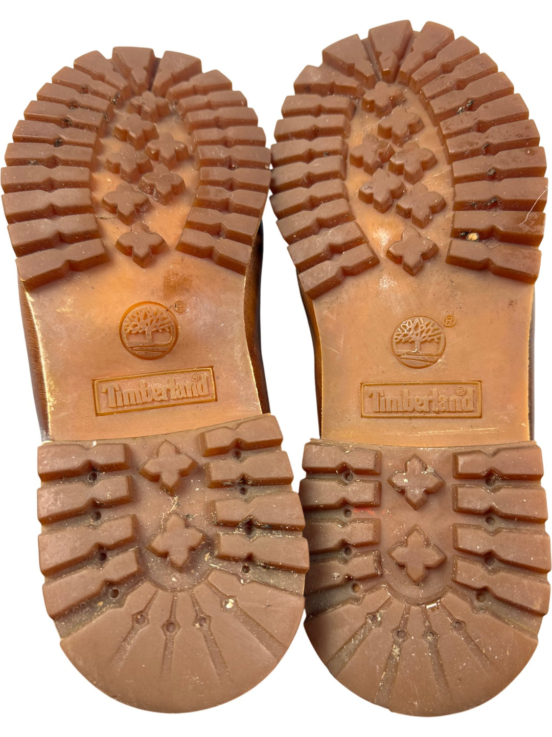 Timberland Brown Leather Lace-Up Boots - Size 9 - Think Vintage ltd