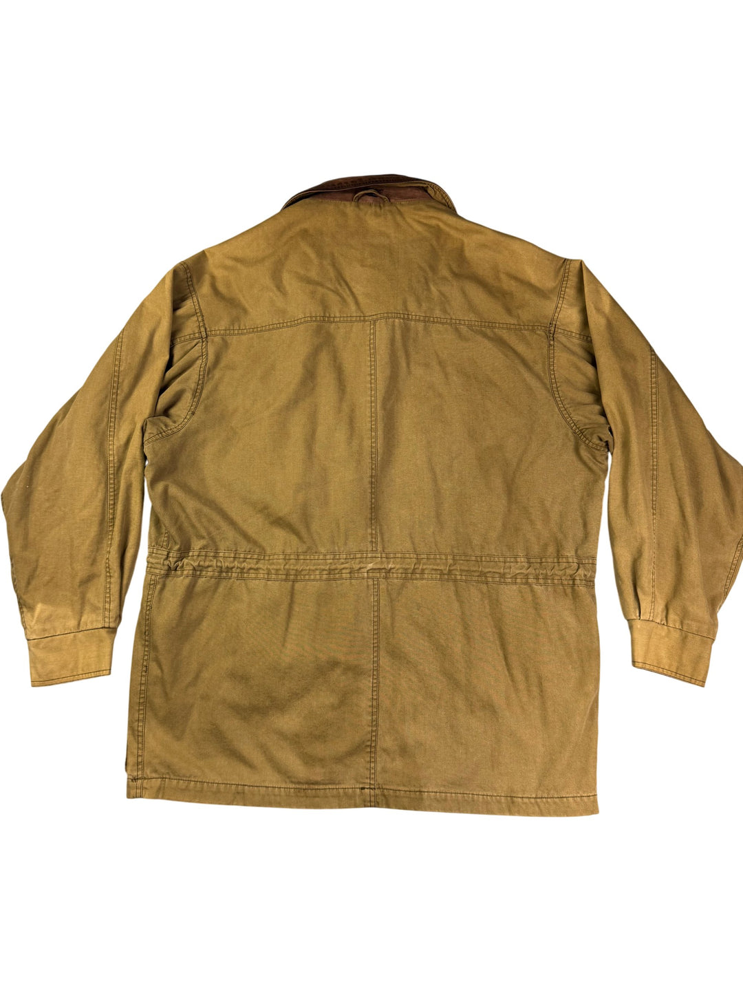 Timberland Weathergear Cotton Jacket with Leather Trim - L - Think Vintage Online Ltd