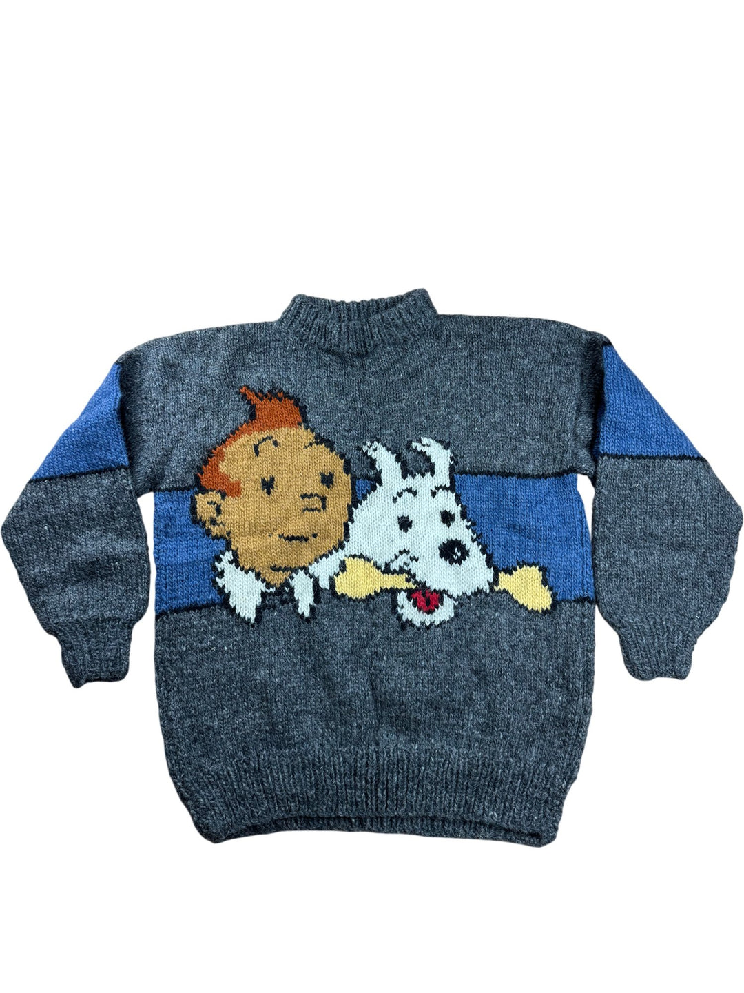 Tintin Graphic Wool Sweater - XL - Think Vintage ltd