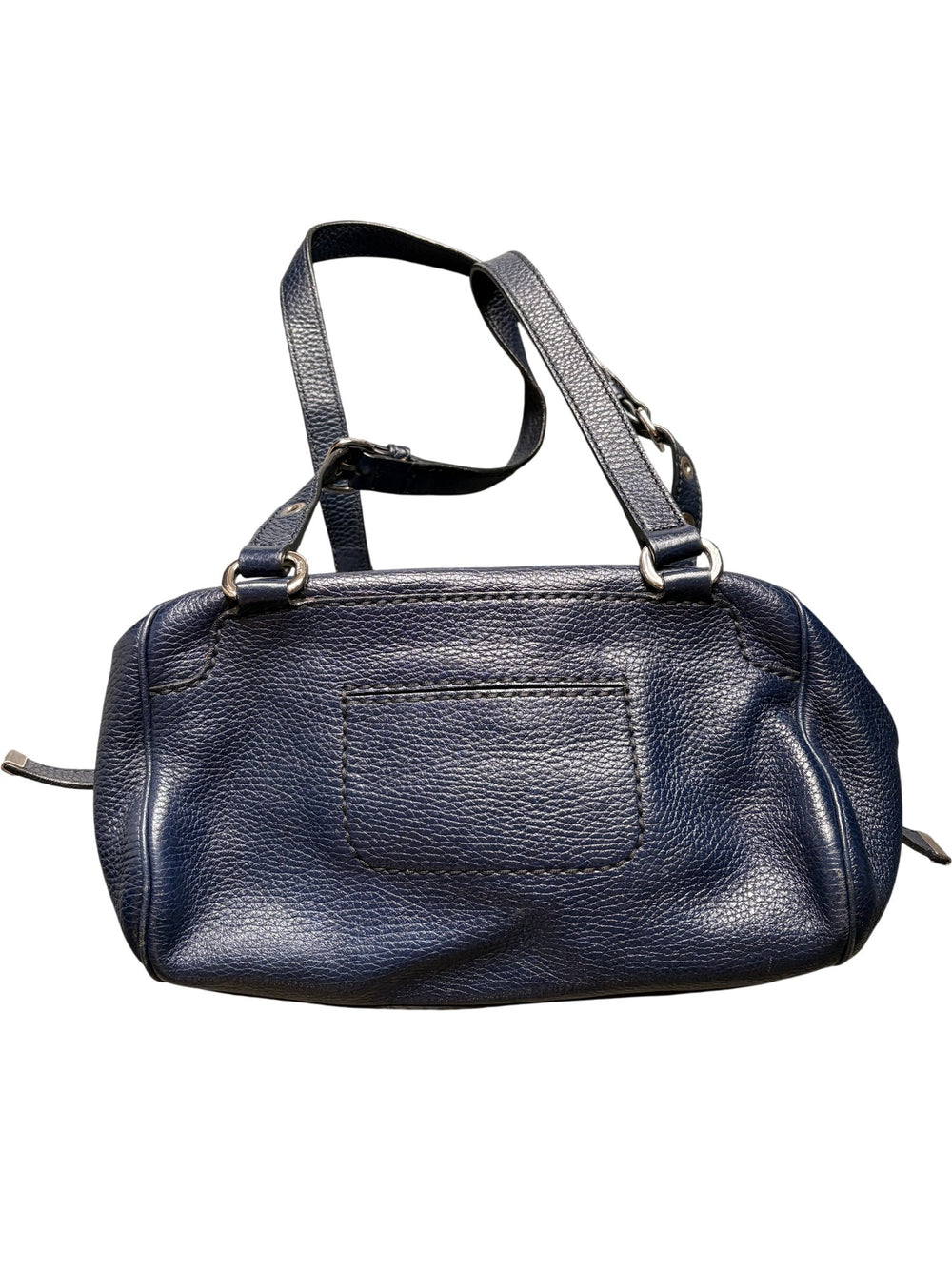 Tod's Navy Leather Handbag - Think Vintage ltd