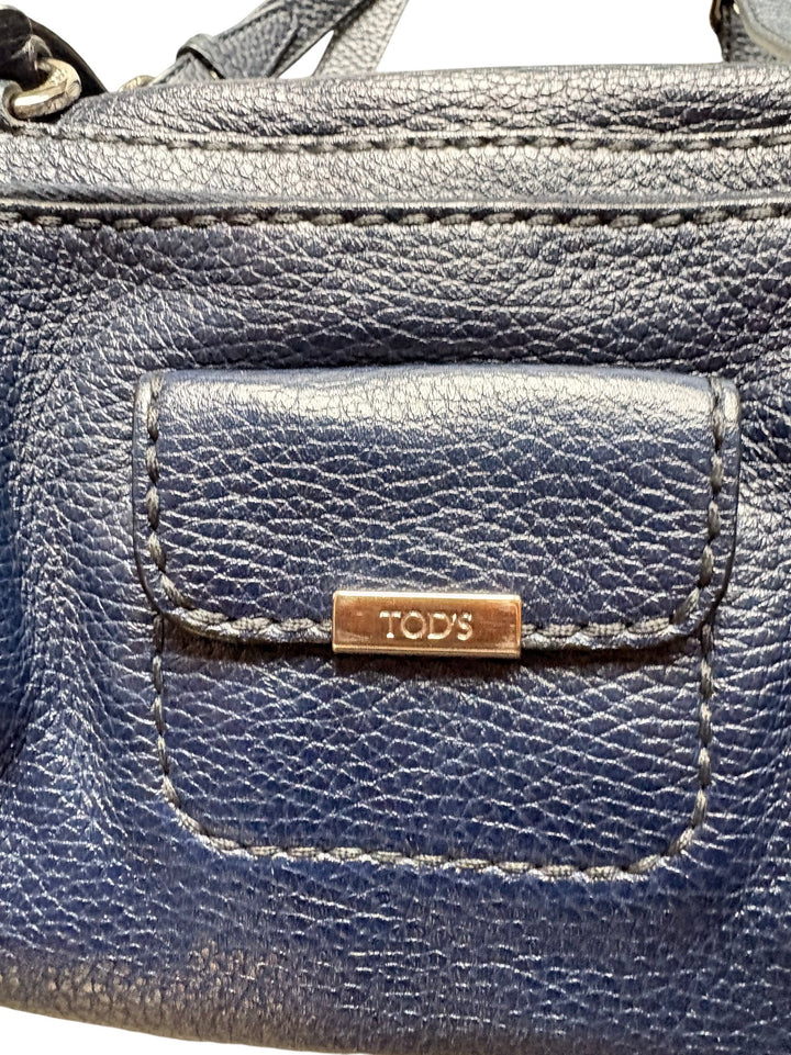 Tod's Navy Leather Handbag