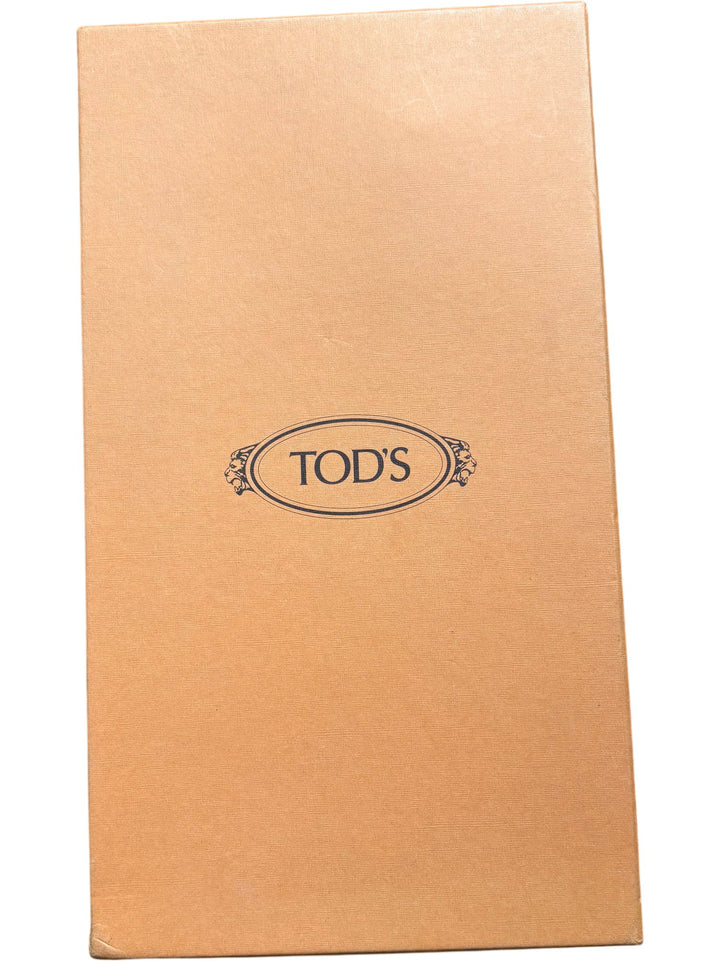 Tods Brown Suede Loafers - 6.5 - Think Vintage ltd