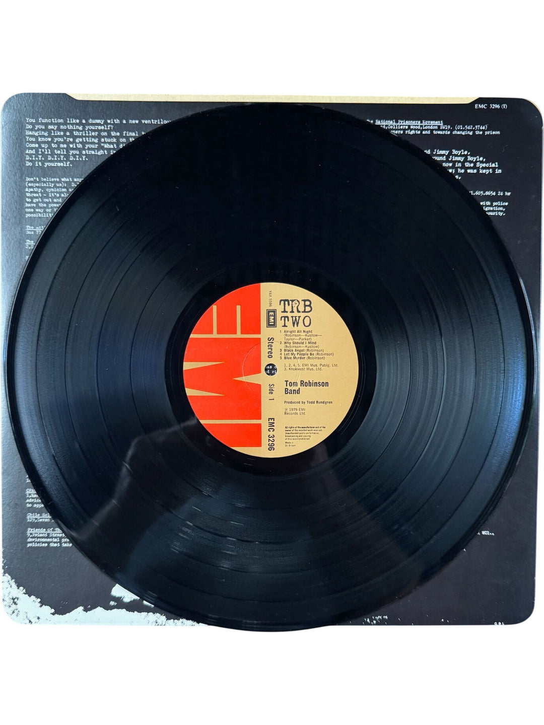 Tom Robinson Band TRB Two Vinyl LP 1979