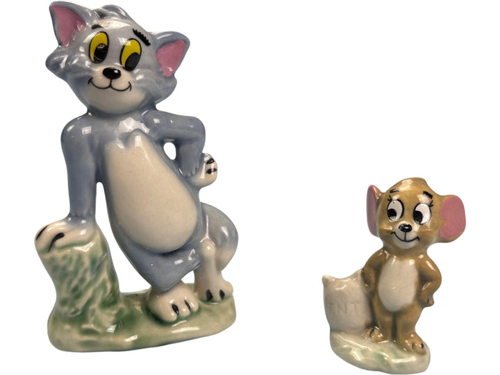 Tom and Jerry Ceramic Figurine Set - Think Vintage
