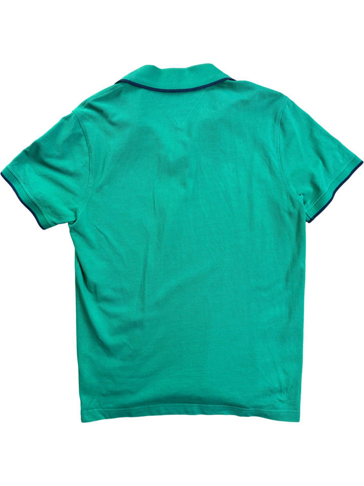 Tommy Hilfiger Green Polo Shirt - S/M - Think Vintage ltd