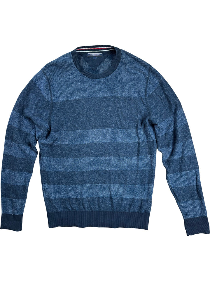 Tommy Hilfiger Striped Knit Sweater - M - Think Vintage ltd