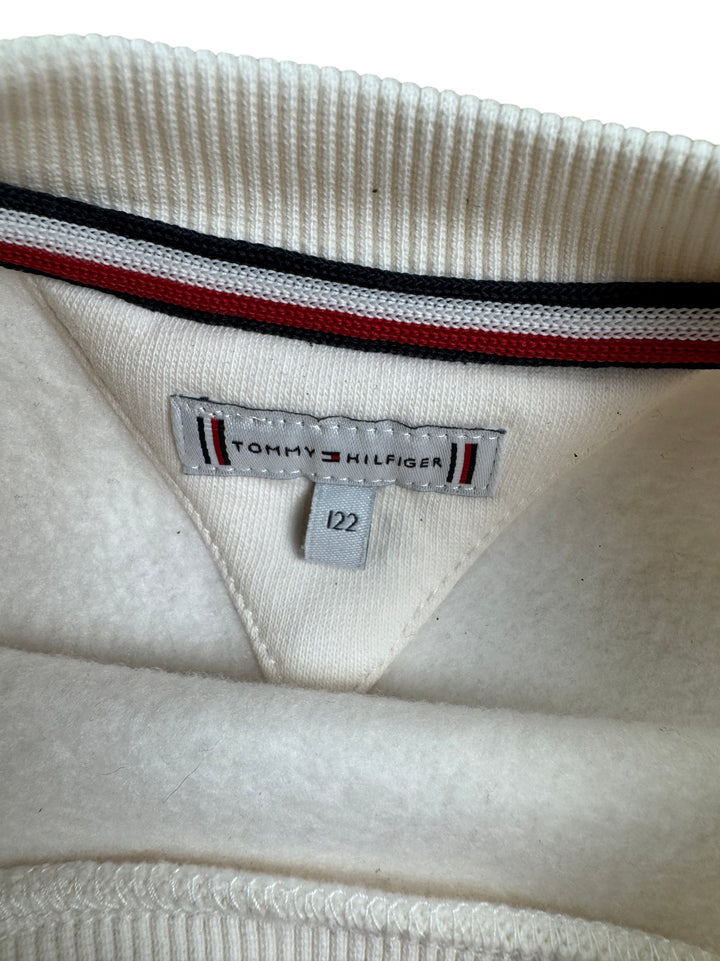 Tommy Hilfiger White Sweatshirt - S - Think Vintage ltd