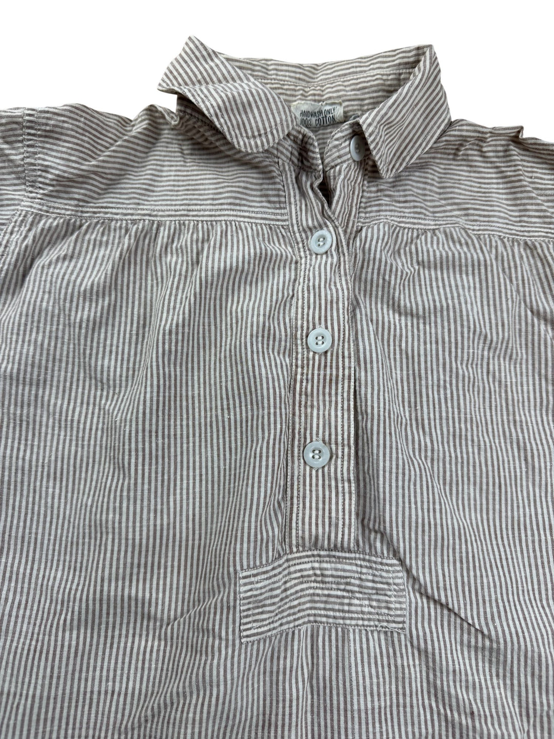 Tony Burgess Striped Long Sleeve Shirt - M - Think Vintage ltd