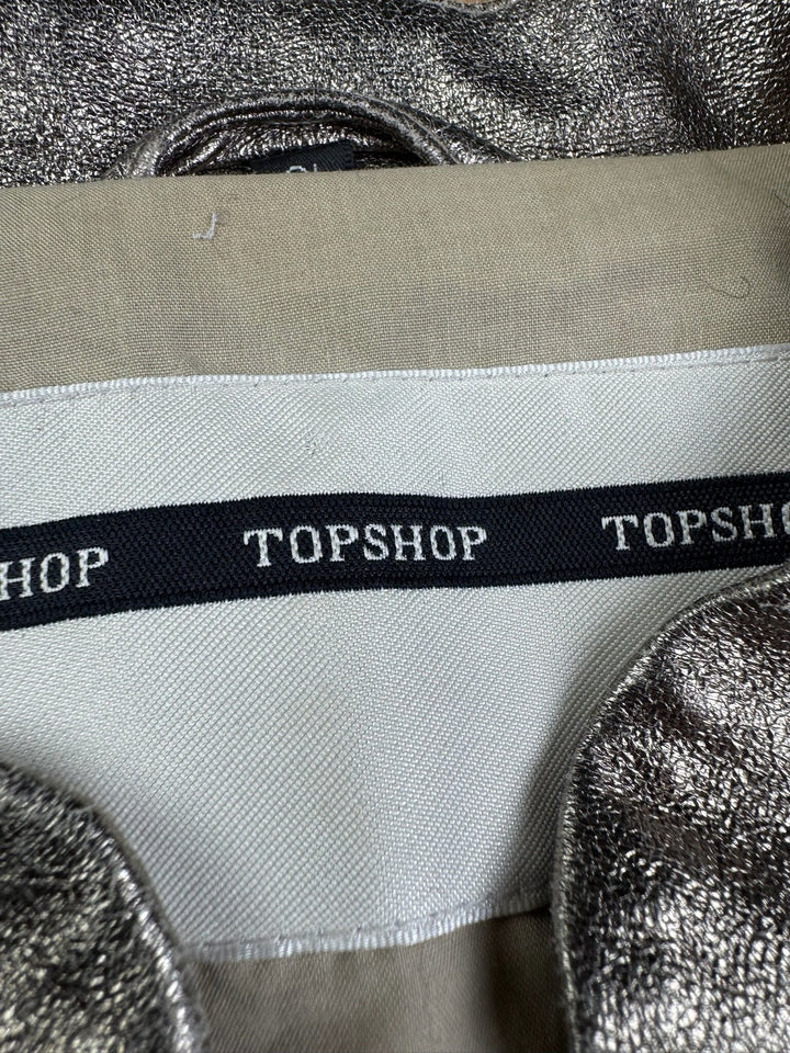 Topshop Metallic Jacket - S