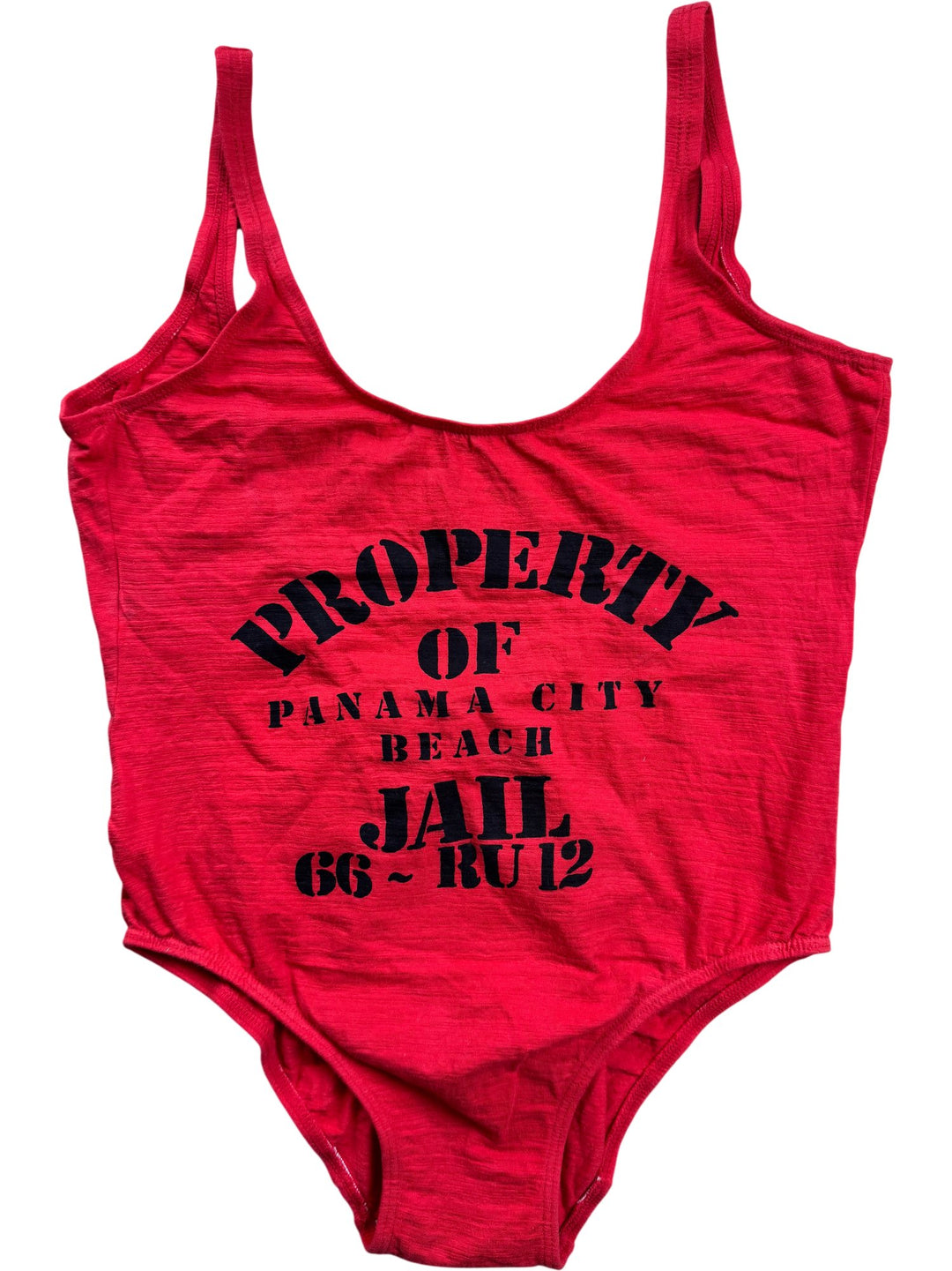 Topshop Panama City Beach Graphic Bodysuit - S/M - Think Vintage ltd