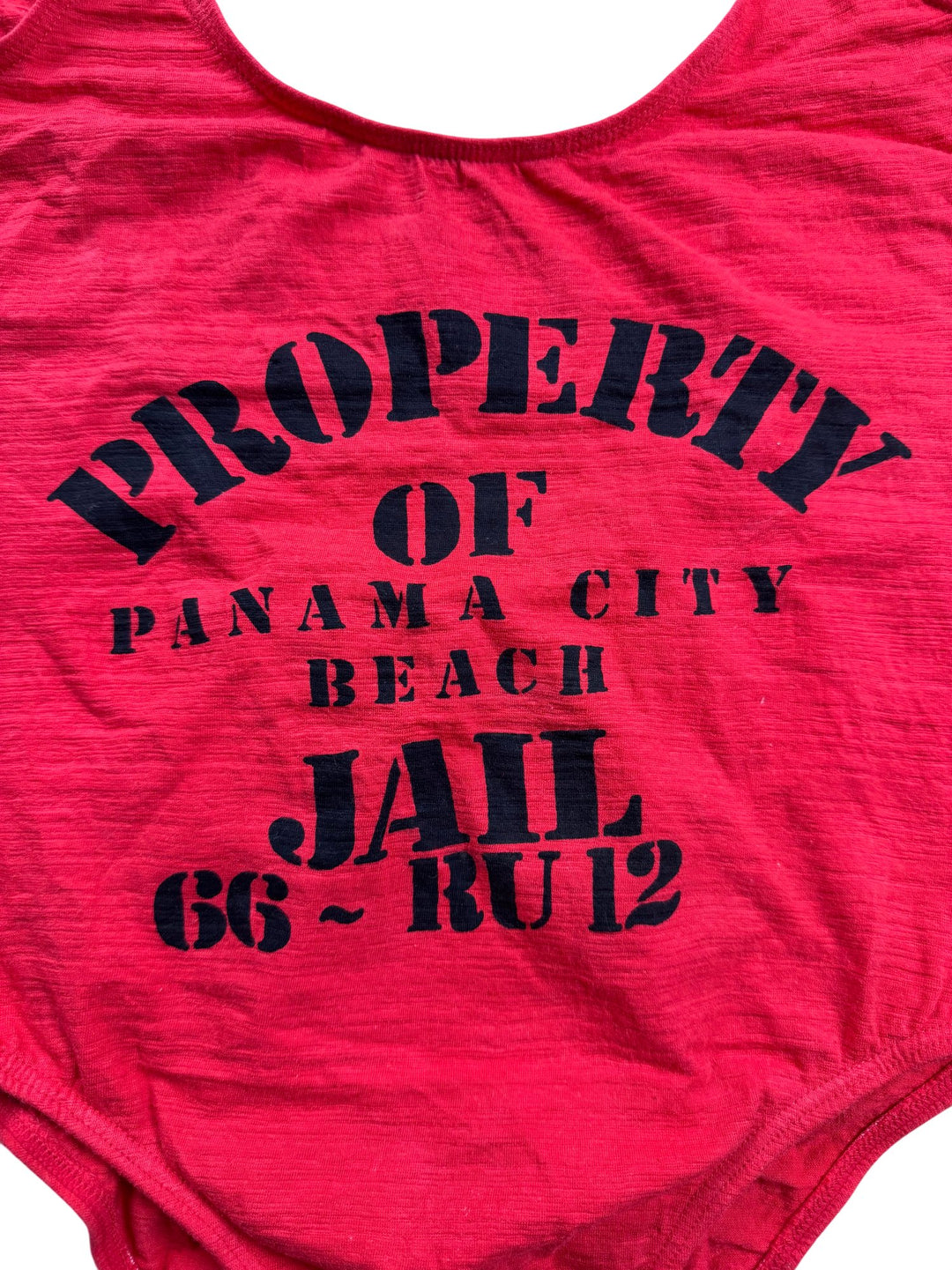 Topshop Panama City Beach Graphic Bodysuit - S/M - Think Vintage ltd