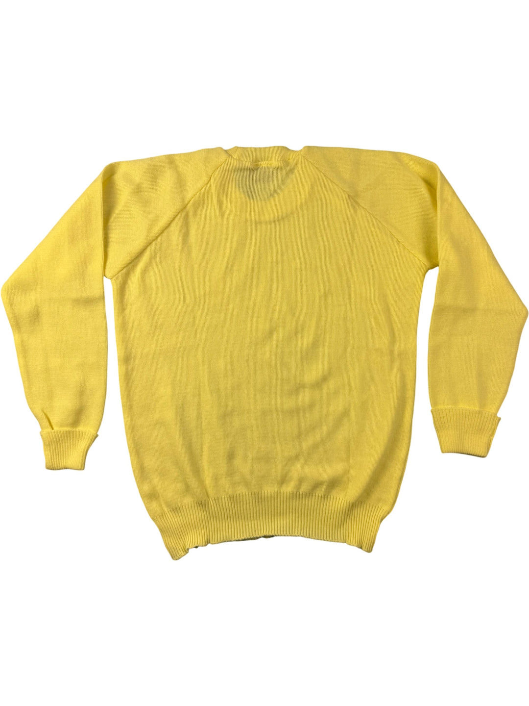Toscani Yellow Acrylic Sweater - S - Think Vintage