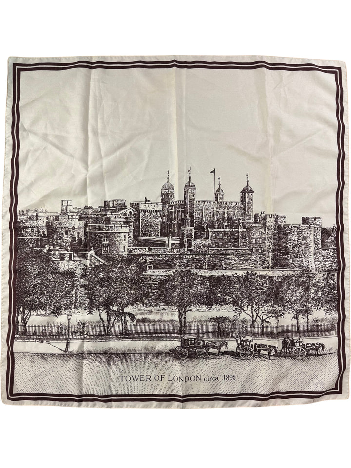 Tower Of London Print Scarf - Think Vintage
