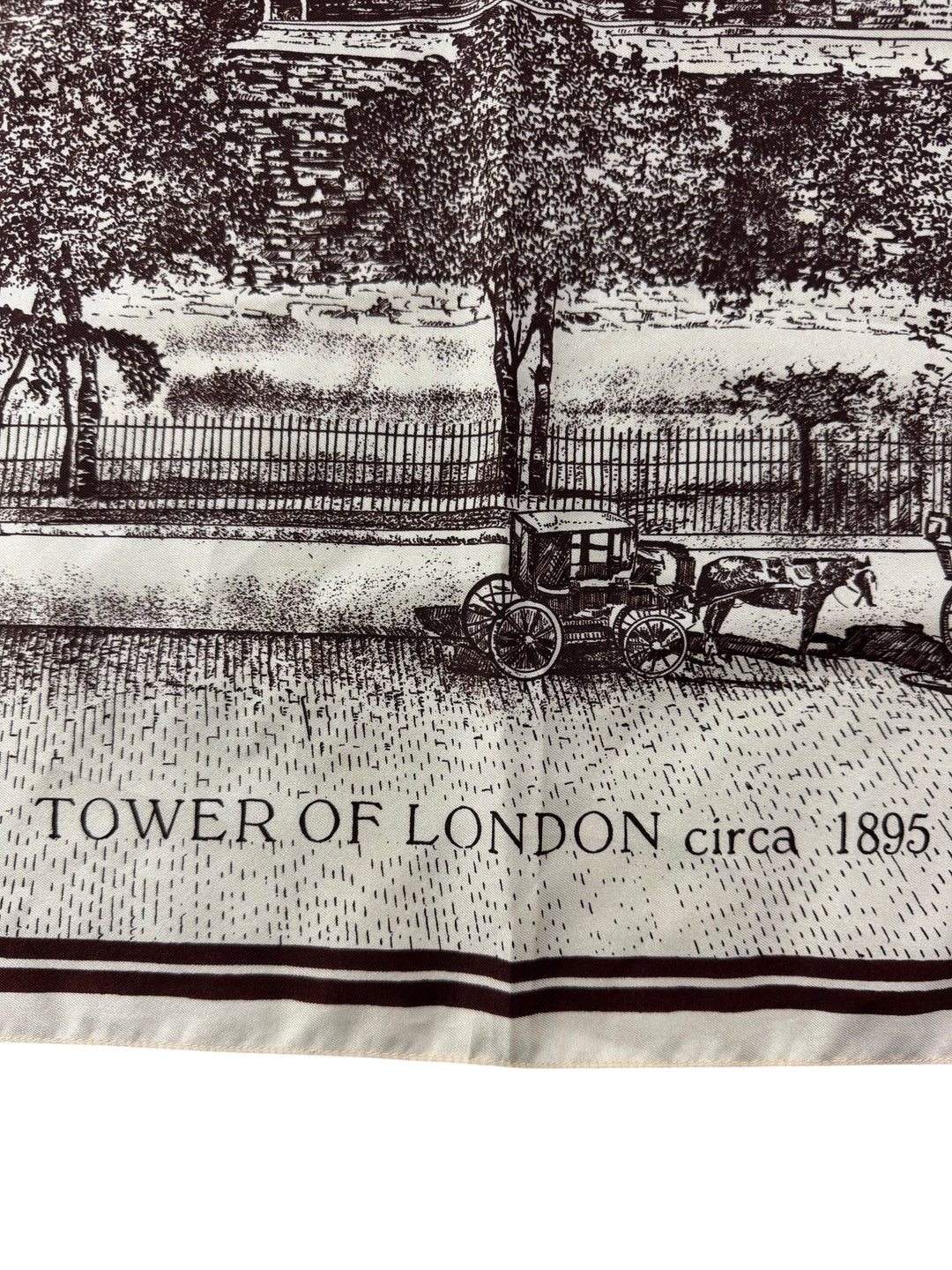 Tower Of London Print Scarf - Think Vintage