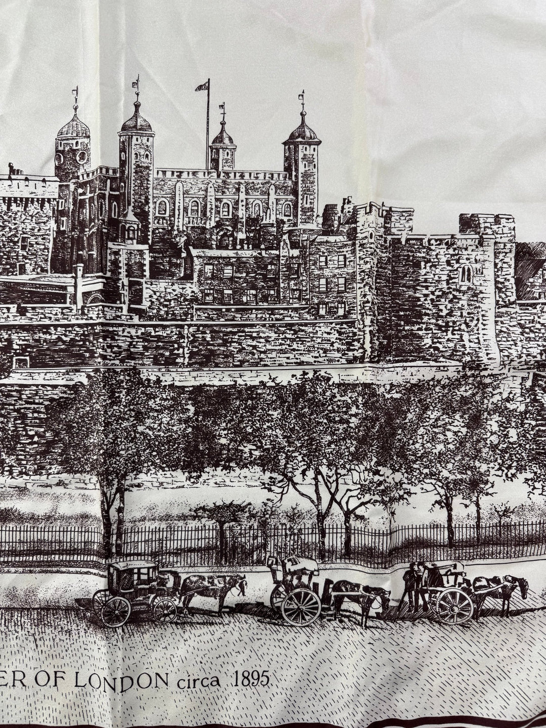 Tower Of London Print Scarf - Think Vintage