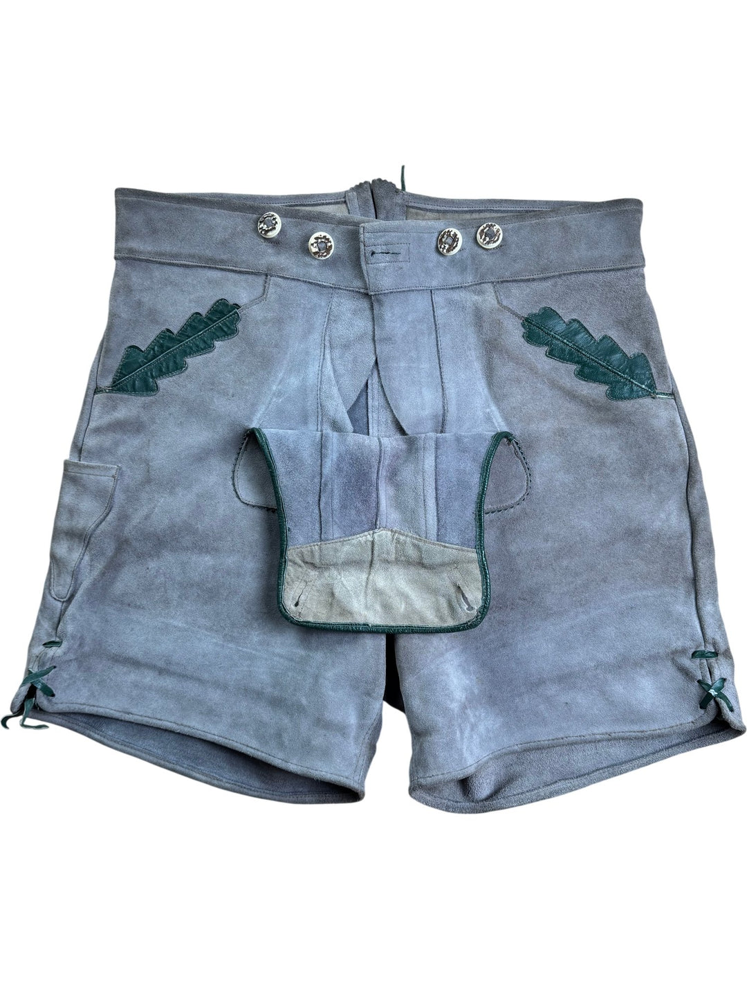 Traditional Suede Lederhosen Shorts - W34 - Think Vintage ltd