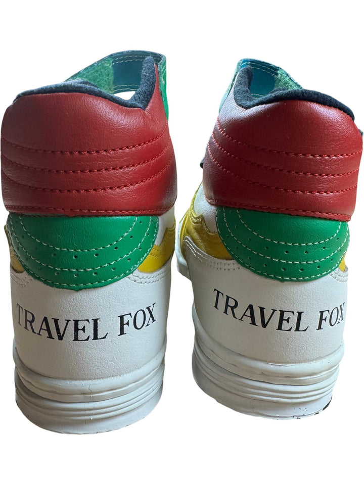 Travel Fox High-Top Multicolor Sneakers - Size 7 - Think Vintage ltd