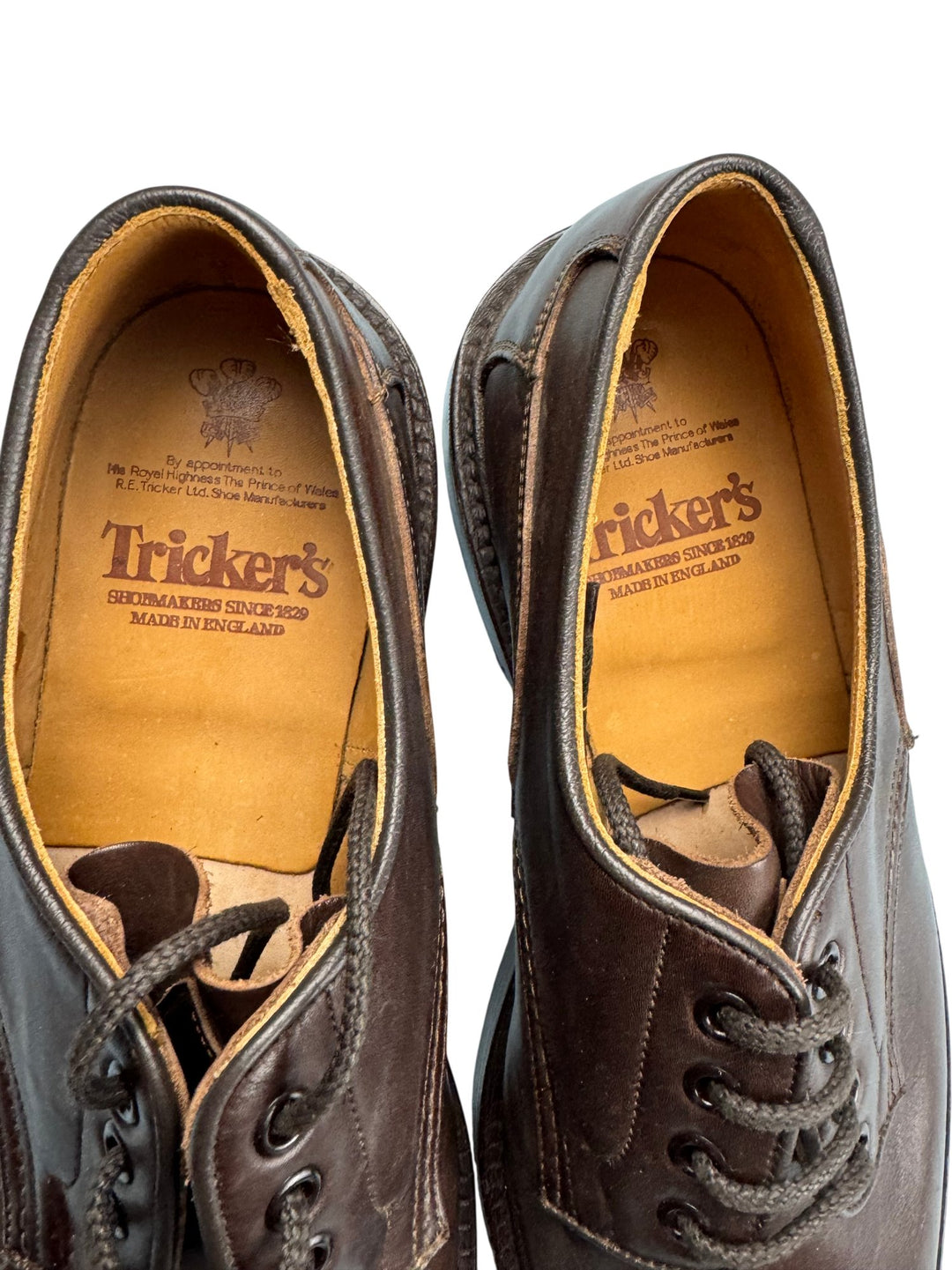 Tricker's Brown Leather Derby Shoes - 12.5