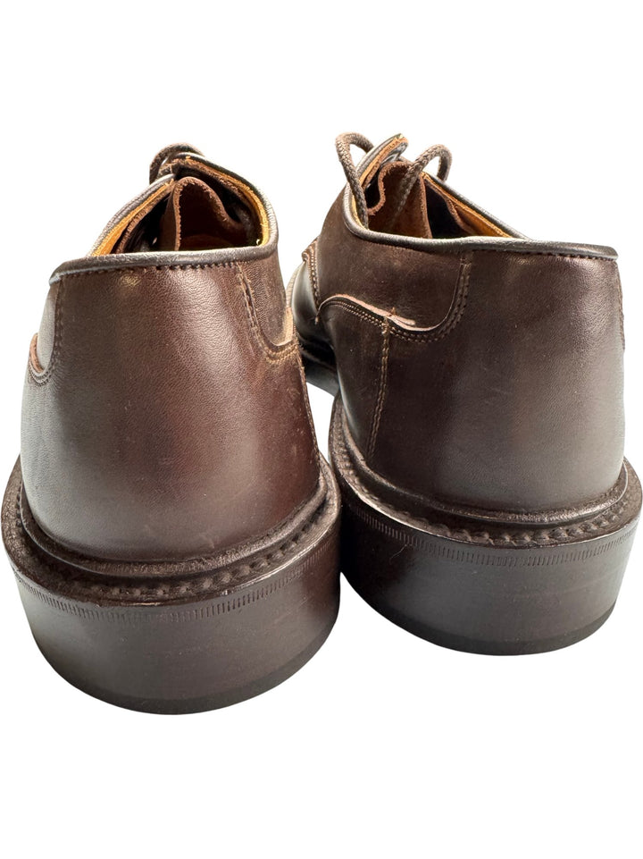 Tricker's Brown Leather Derby Shoes - 12.5 - Think Vintage ltd